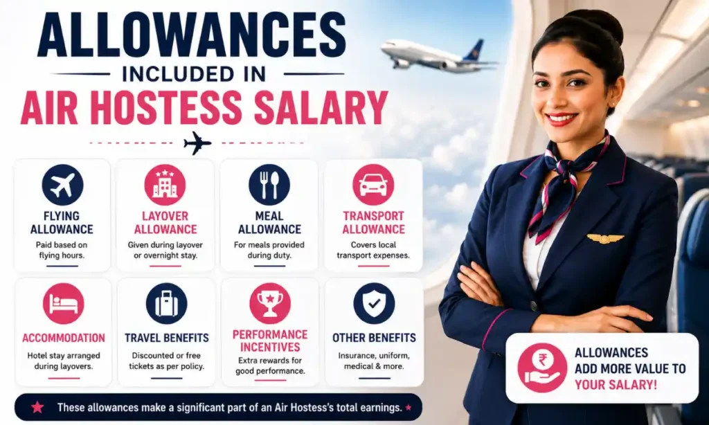 Allowances Included in Air Hostess Salary