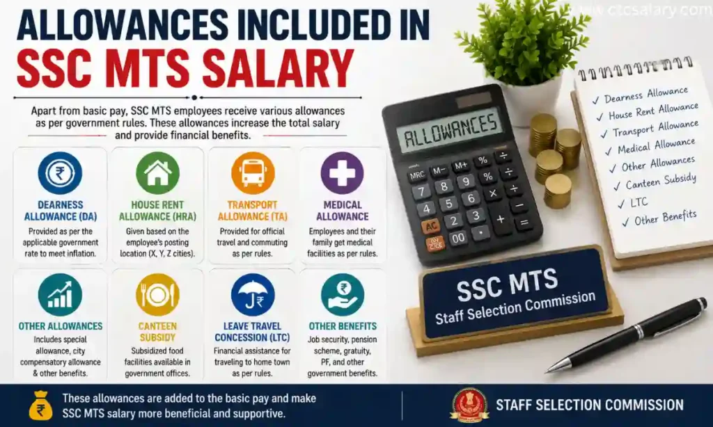 Allowances Included in SSC MTS Salary